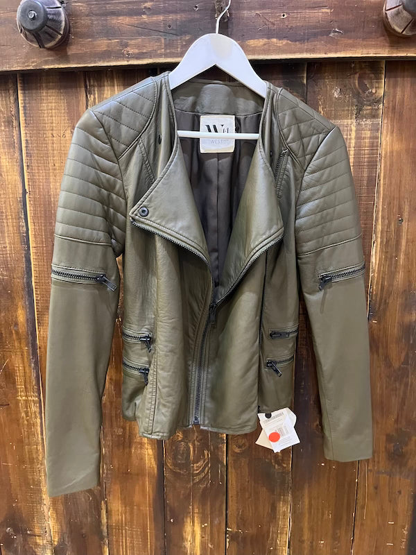W14 STREET GREENWICH MOTOR LEATHER JACKET