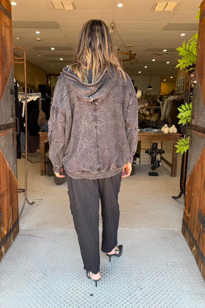 BOMBER JACKET - FADED BLACK