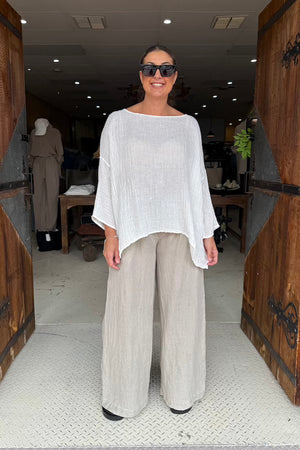 CAMICIA FOGLIA - LATTE