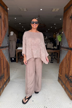 CAMICIA FOGLIA - GRANO