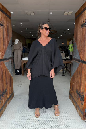 LE ROBE MINI DRESS - BLACK