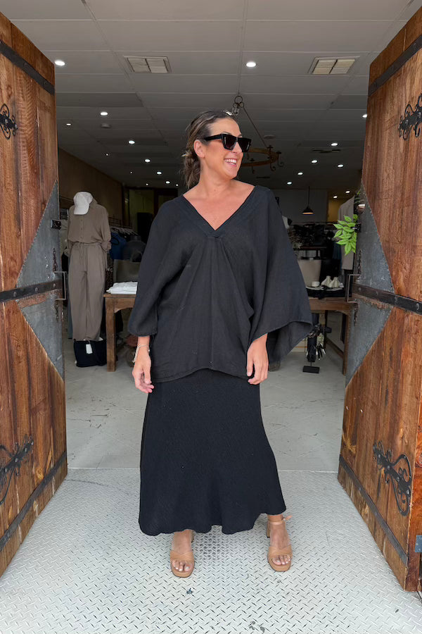 LE ROBE MINI DRESS - BLACK