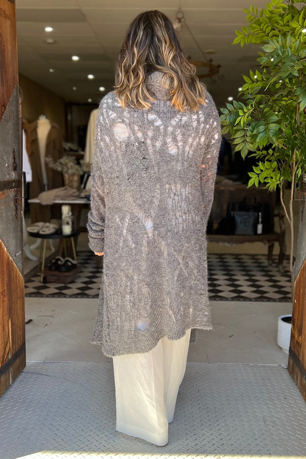 AMANO SPIDER LACE CASCADE CARDI
