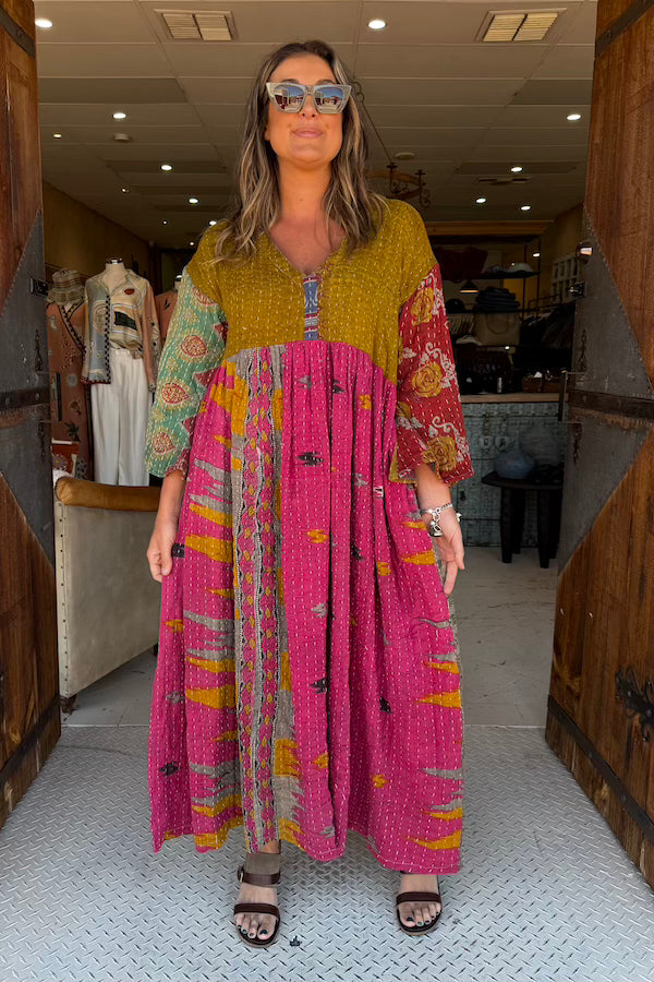 KANTHA SUNRISE DRESS - COLOUR COMBO 1