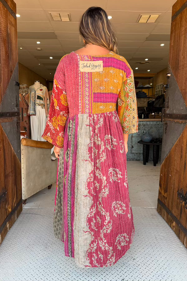 KANTHA SUNRISE DRESS - COLOUR COMBO 1