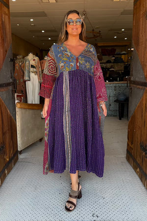 KANTHA SUNRISE DRESS - COLOUR COMBO 2