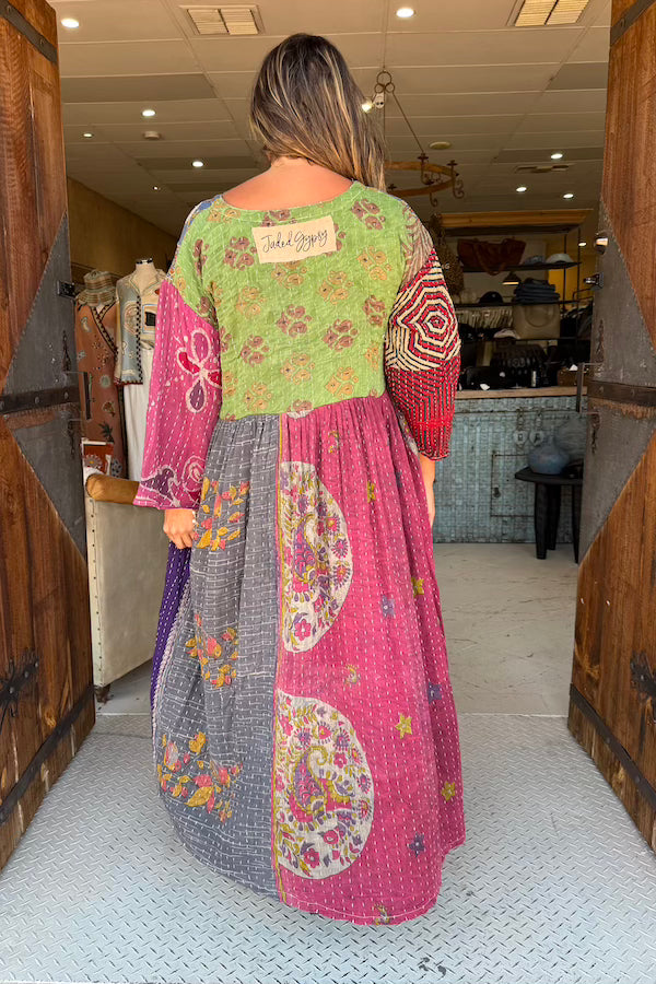 KANTHA SUNRISE DRESS - COLOUR COMBO 2