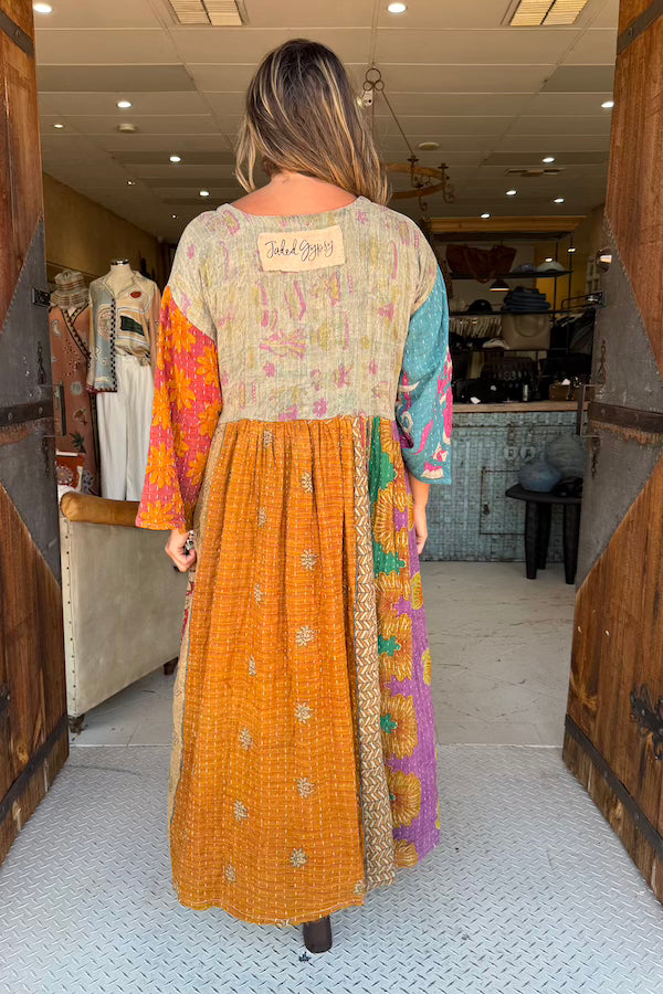 KANTHA SUNRISE DRESS - COLOUR COMBO 3
