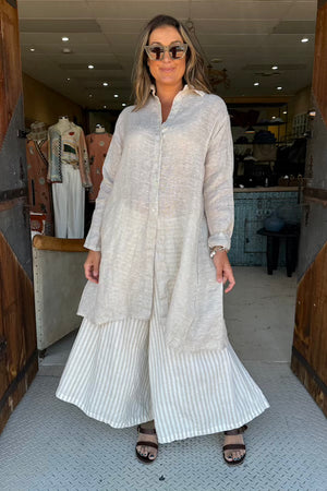 LONG WEEKENDER SHIRT - OAT