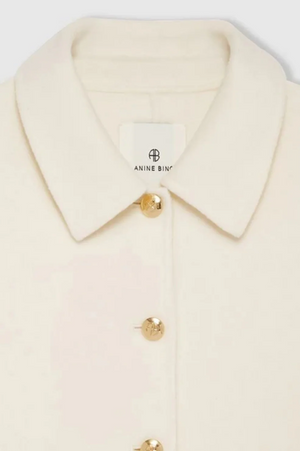 LUCA JACKET - IVORY CASHMERE BLEND