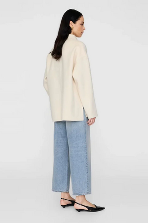 LUCA JACKET - IVORY CASHMERE BLEND