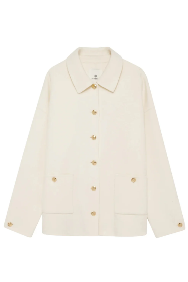 LUCA JACKET - IVORY CASHMERE BLEND