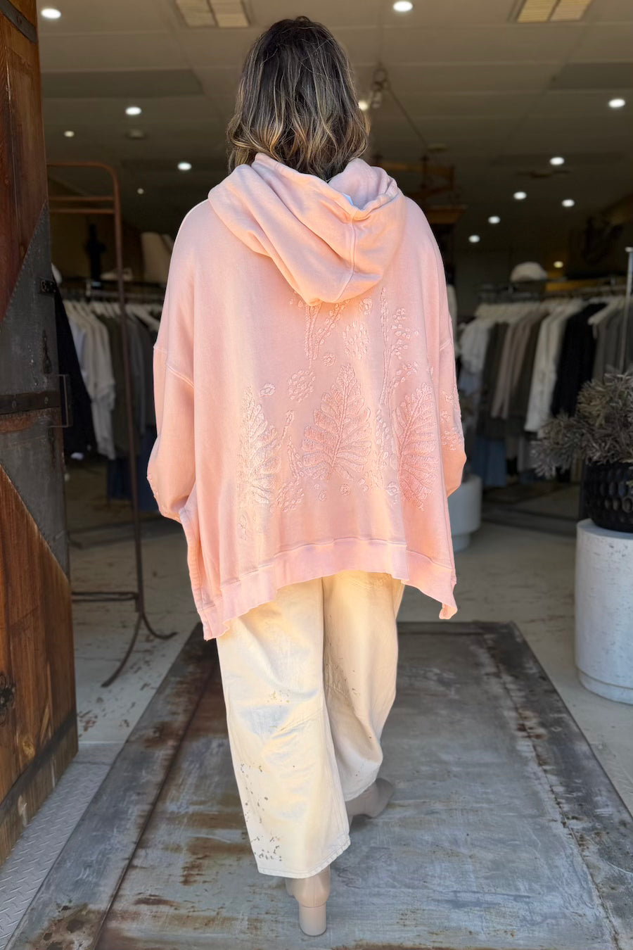 CROP BODE EMBROIDERED CHENILLE - SHELL