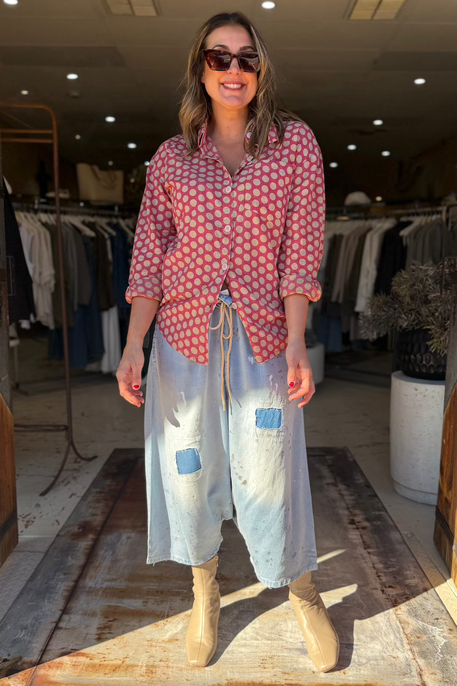 EARTHSONG HAREM PANT - CHAMBRAY