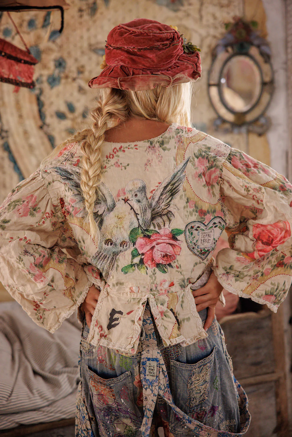 FLORAL APPLIQUE MONIQUE JACKET - JACKET 662