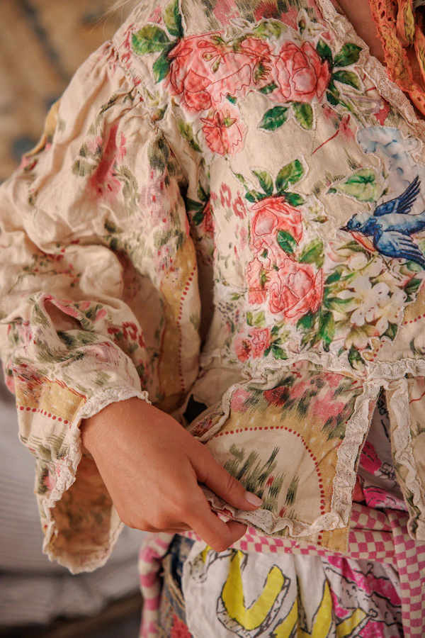 FLORAL APPLIQUE MONIQUE JACKET - JACKET 662