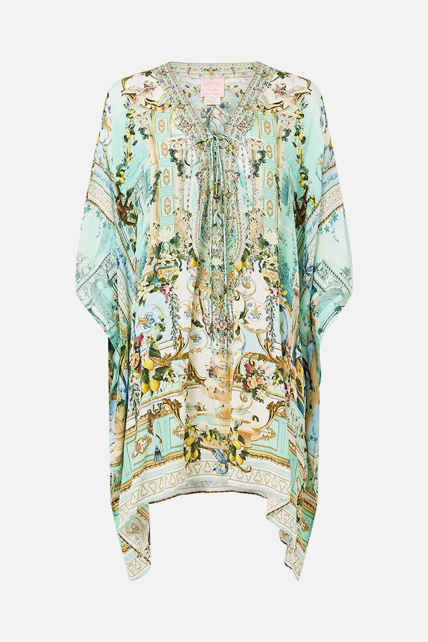 CAMILLA SHORT LACED UP KAFTAN