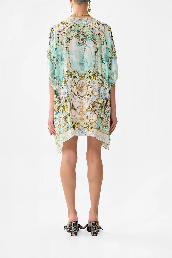 CAMILLA SHORT LACED UP KAFTAN