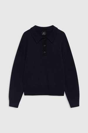 LEE POLO SWEATER - NAVY