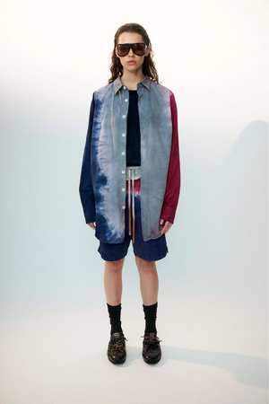 COOL LONG SLEEVE SHIRT - NAVY/LEAD/BERRY