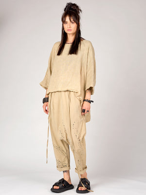 MADDY TUNIC - BEIGE STONE WASHED