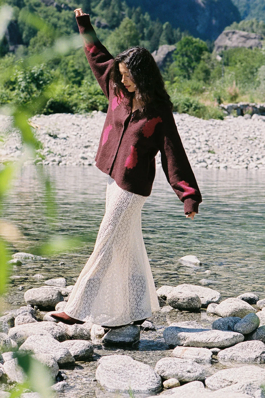 TAROT LACE MOTHER MAXI SKIRT
