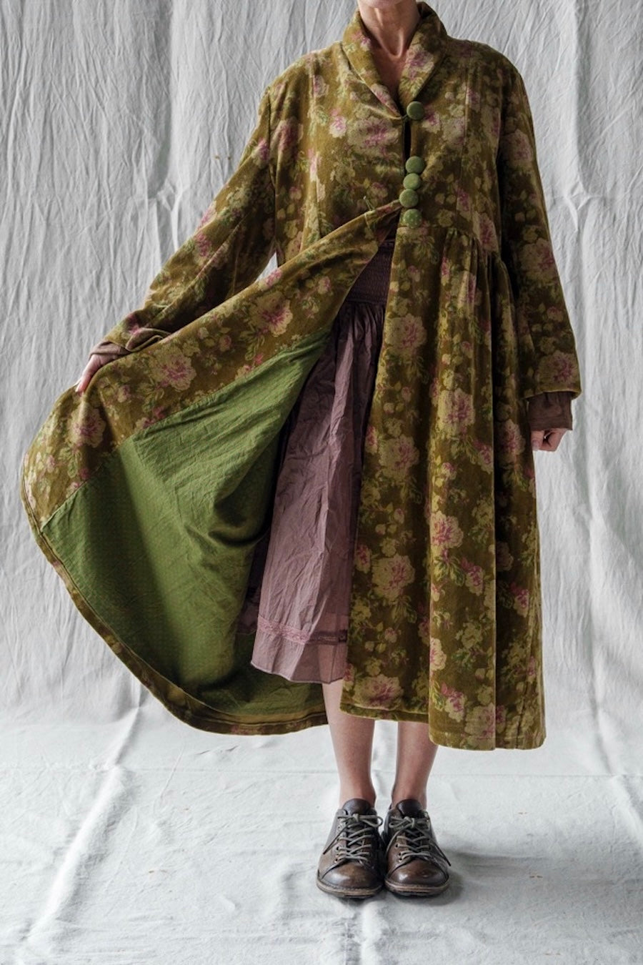 COAT MAURI - VELOUR FLEURS
