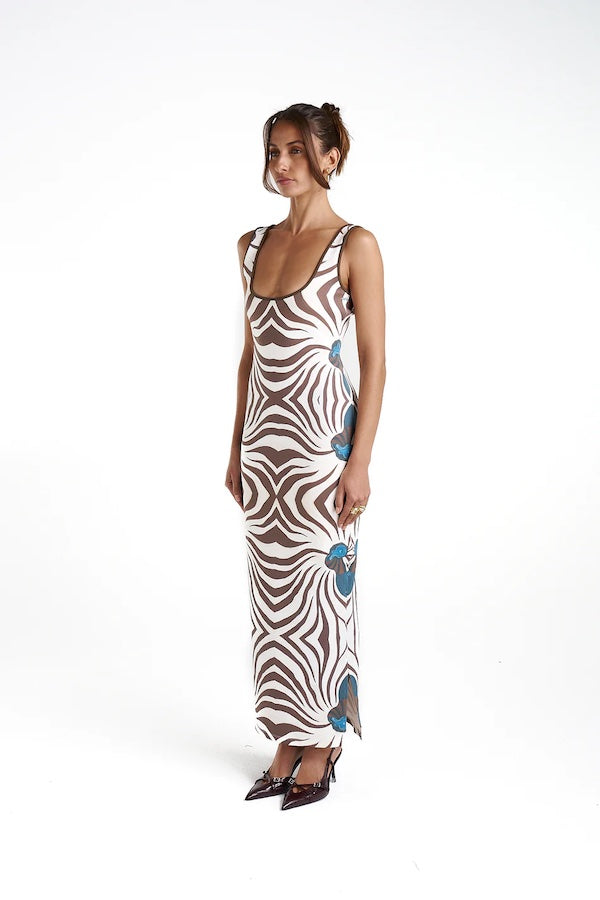 SCOOP NECK MAXI DRESS