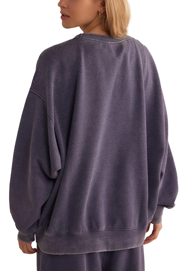 SLOW IT DOWN PULLOVER - PEACOAT