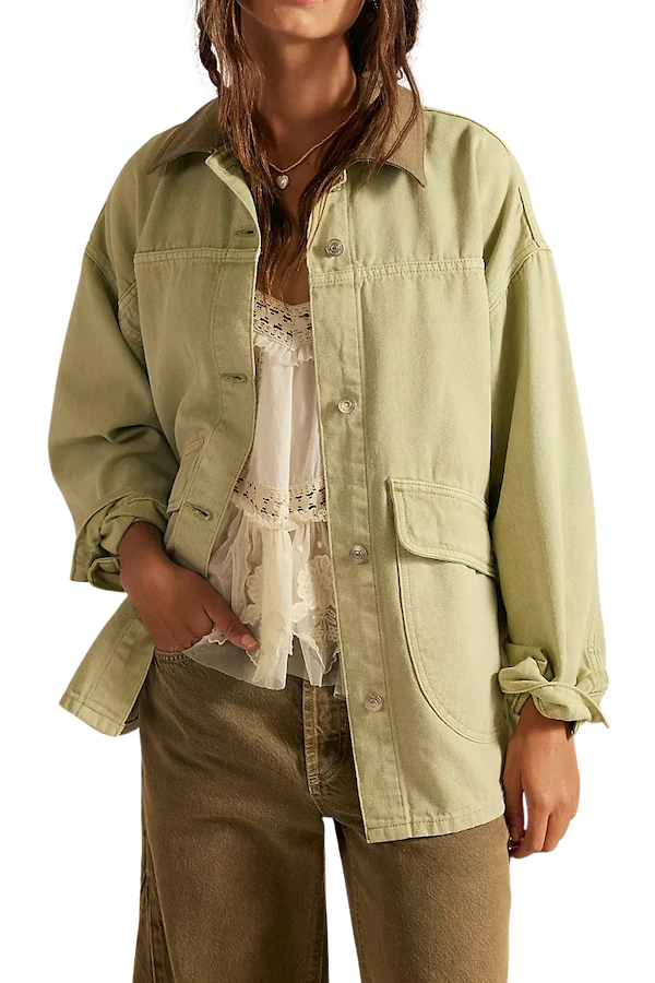 LEMON DENIM JACKET - WASHED SAGE