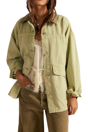 LEMON DENIM JACKET - WASHED SAGE
