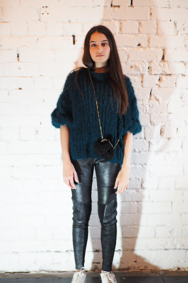 AMANO COLAB PIN TUCK LEGGINGS