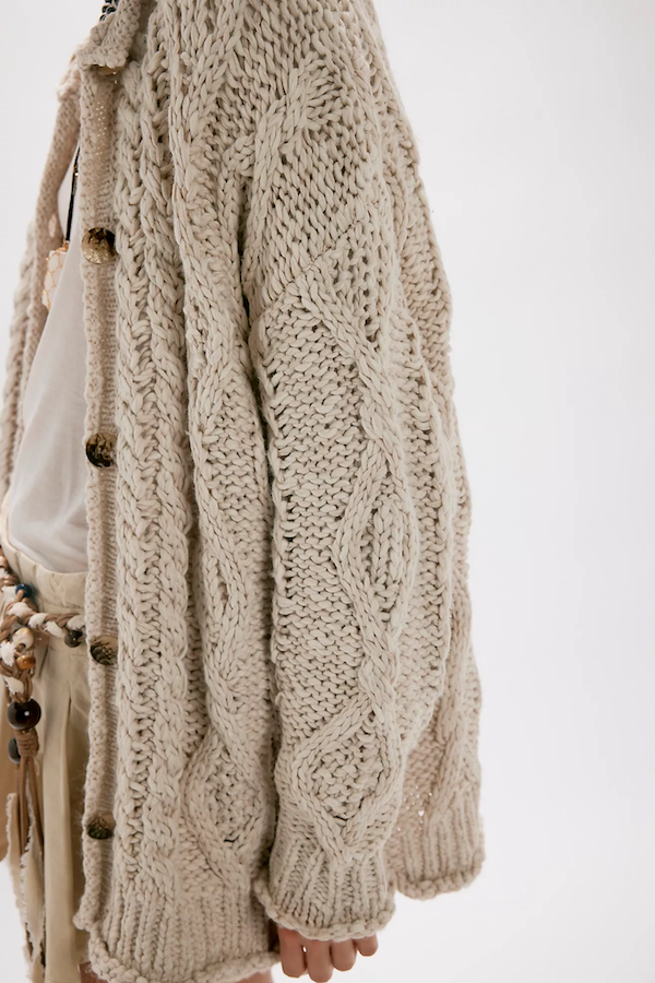 OPAL CARDIGAN - CLEAN IVORY
