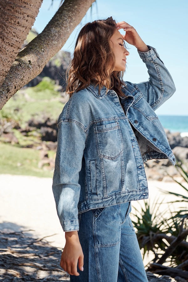 OPAL DENIM JACKET - NIGHT HAWK