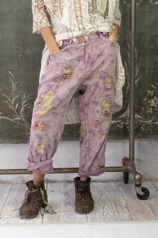 FLORAL MINER DENIMS PANT 390