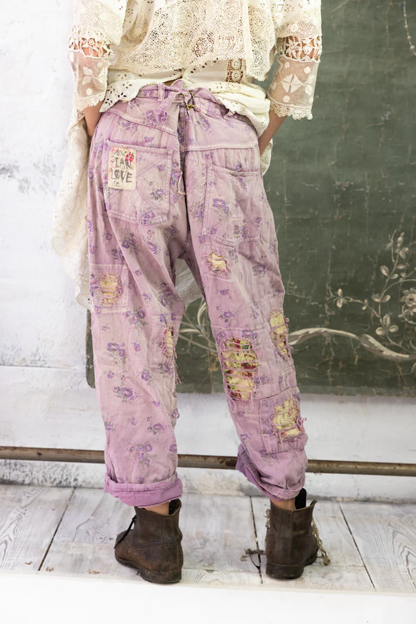 FLORAL MINER DENIMS PANT 390