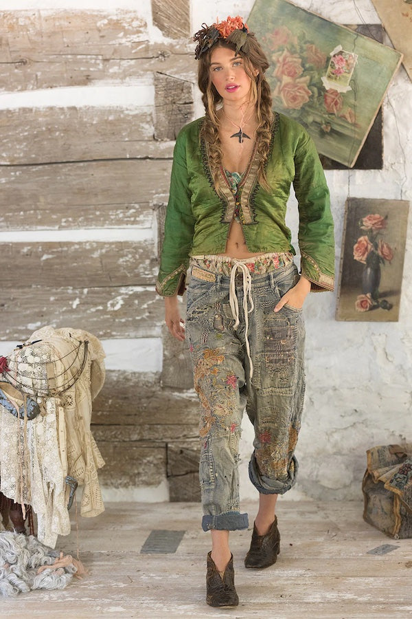 DRAGON EMBROIDERED PROVISION DENIMS - PANTS 660