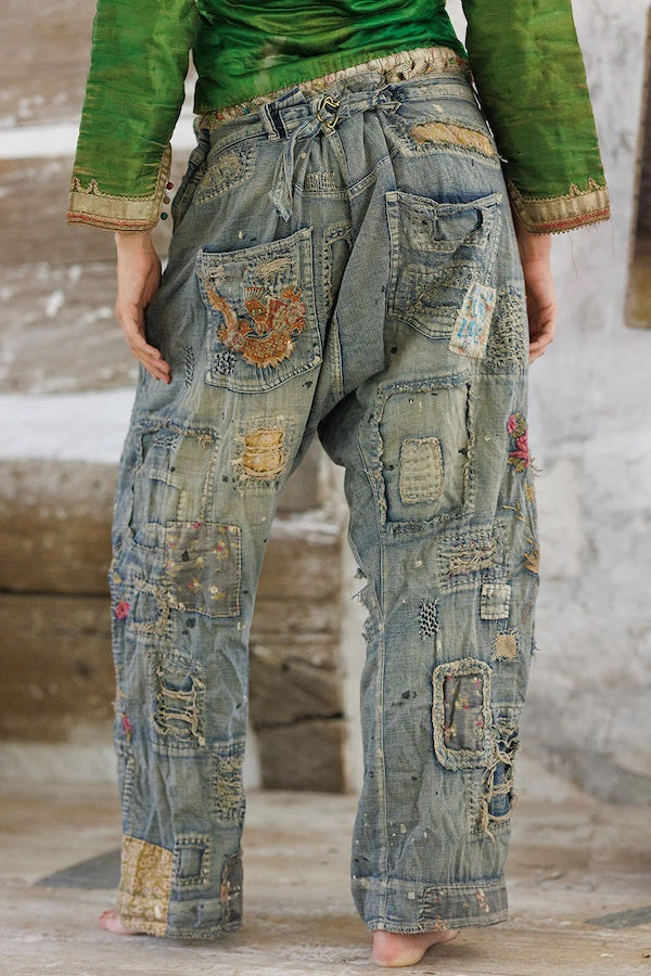 DRAGON EMBROIDERED PROVISION DENIMS - PANTS 660