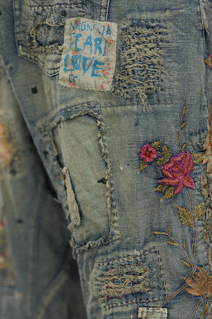 DRAGON EMBROIDERED PROVISION DENIMS - PANTS 660