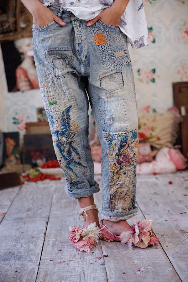 QUILTED EDEN MINER DENIMS- PANTS 780