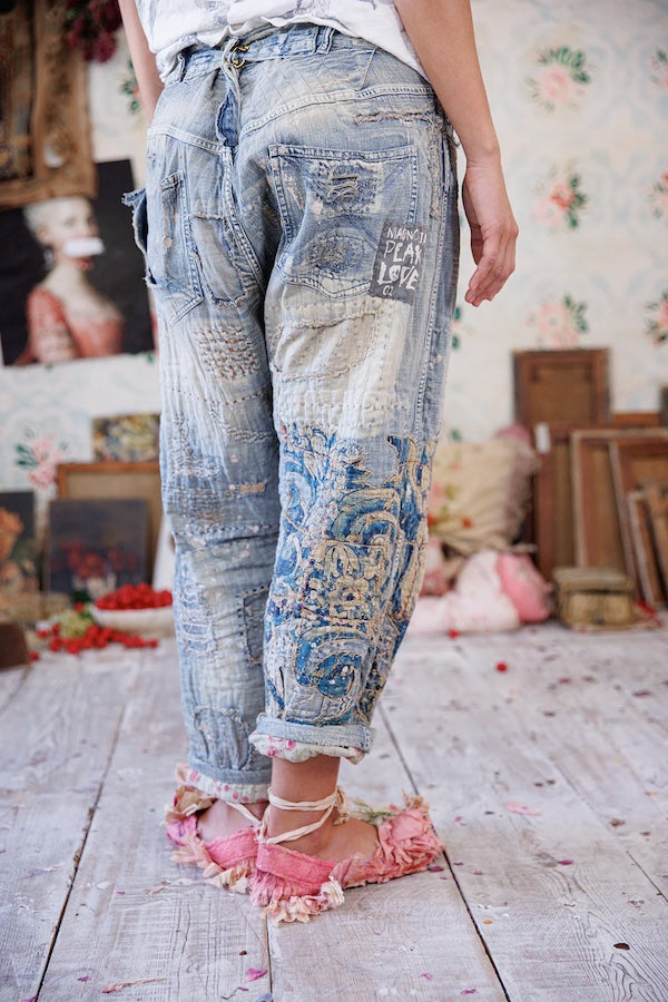 QUILTED EDEN MINER DENIMS- PANTS 780