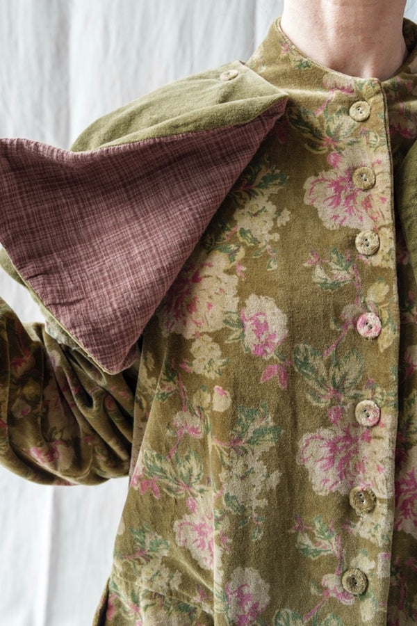 COAT POETI - VELOURS FLEURS