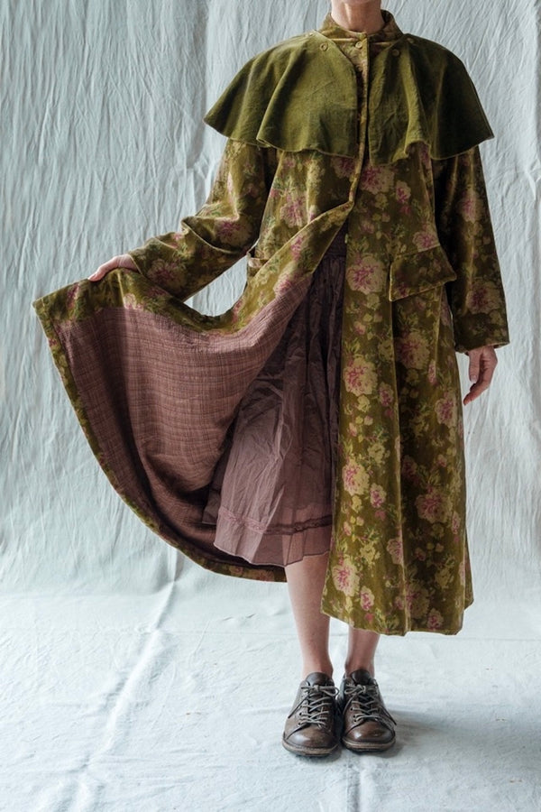 COAT POETI - VELOURS FLEURS