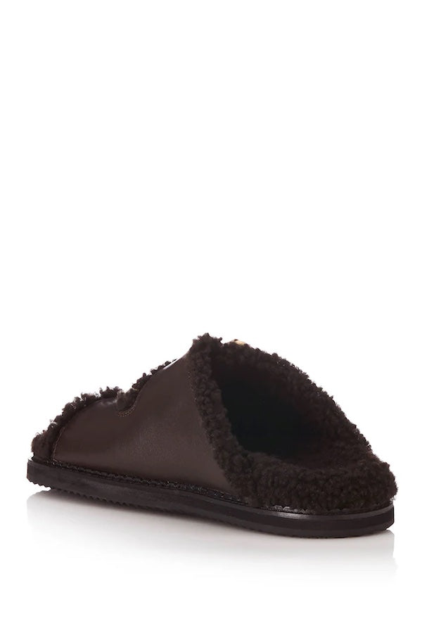 PANAMA - CHOC LEATHER SHEARLING