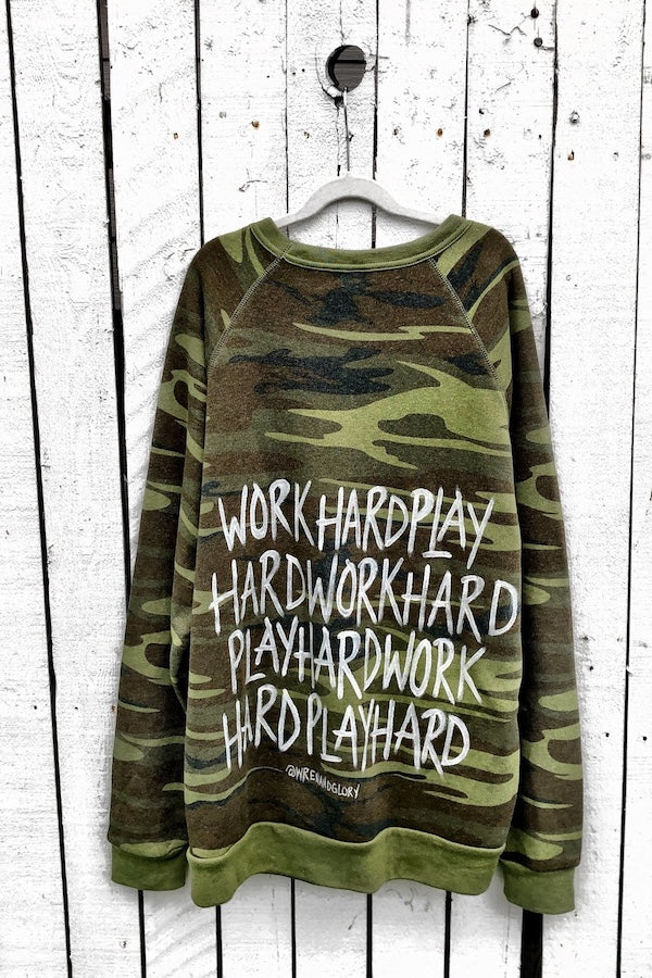 PLAYTIME CAMO SWEATSHIRT