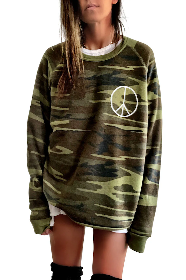 PLAYTIME CAMO SWEATSHIRT