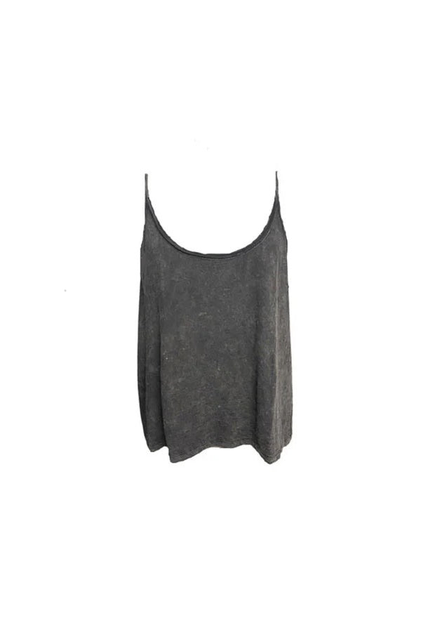 PRISCILA TANK TOP - WASHED BLACK