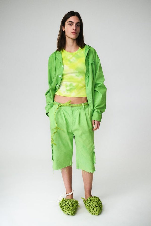 CANVAS SHORTS - PARAKEET