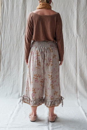 PANTS ROBERT - FLEURS SAUGE COTON
