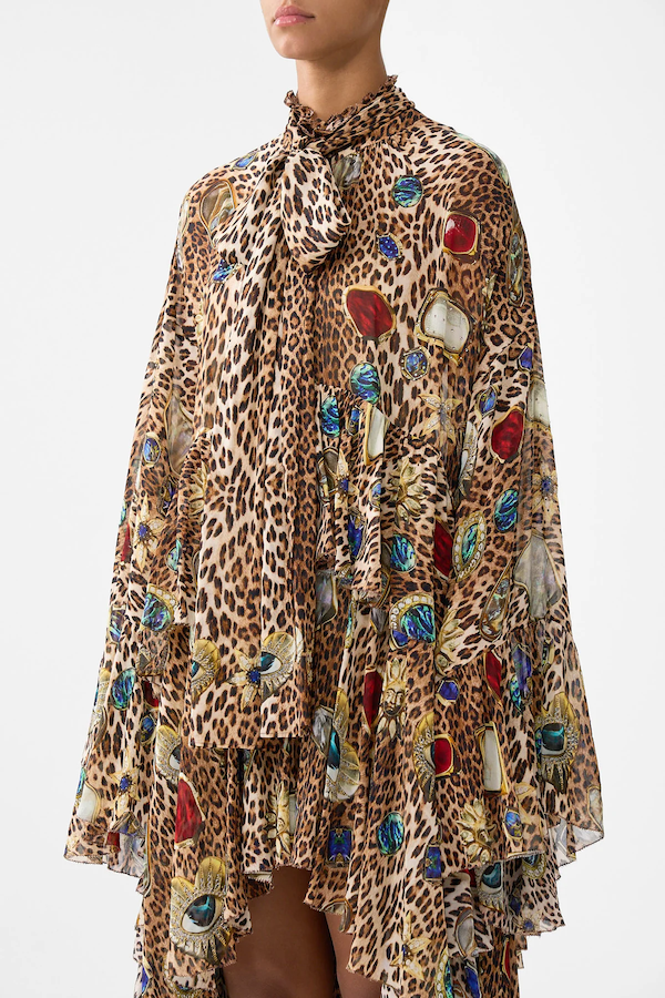 RUFFLE HIGH LOW DRESS - Nazar Nirvana